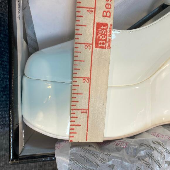 Cape Robbin White Chunky Platform Wedge High Heel Shoes Buckle 8 Fairycore - Picture 5 of 7